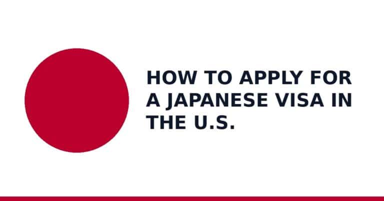 How to apply for a Japanese visa in the U.S.
