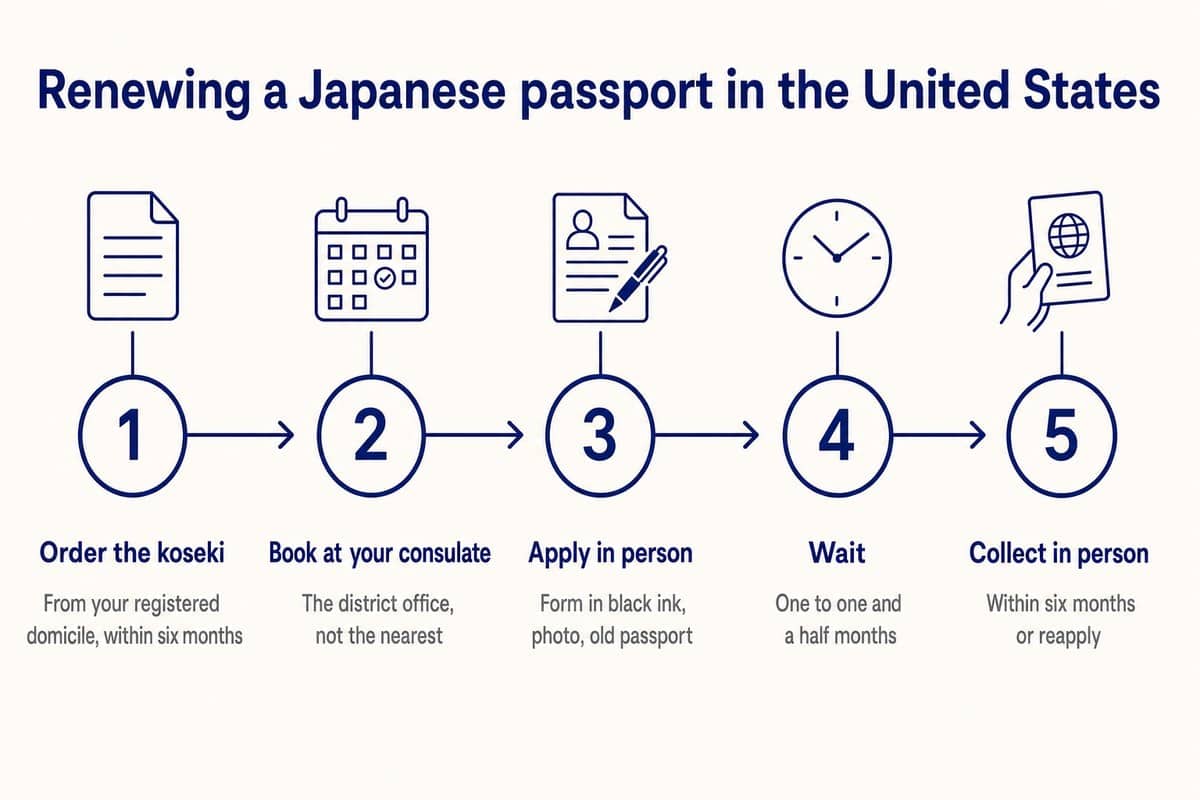 Renewing a Japanese passport in the United States
